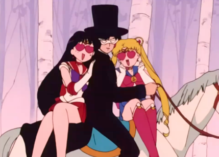 Sailormoon. Episode 11: Usagi vs Rei? A Nightmare in Dreamland. Sailor Mars,  Tuxedo Mask, and Sailor Moon. | SAILOR MOON ✞ | Playa