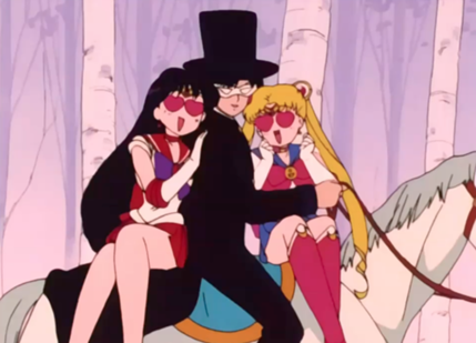 Sailormoon. Episode 11: Usagi vs Rei? A Nightmare in Dreamland. Sailor Mars, Tuxedo Mask, and Sailor Moon. | SAILOR MOON ✞ | Playa