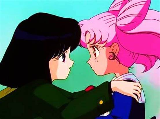Silver Moon Crystal Power Kiss!, Hotaru and Chibiusa